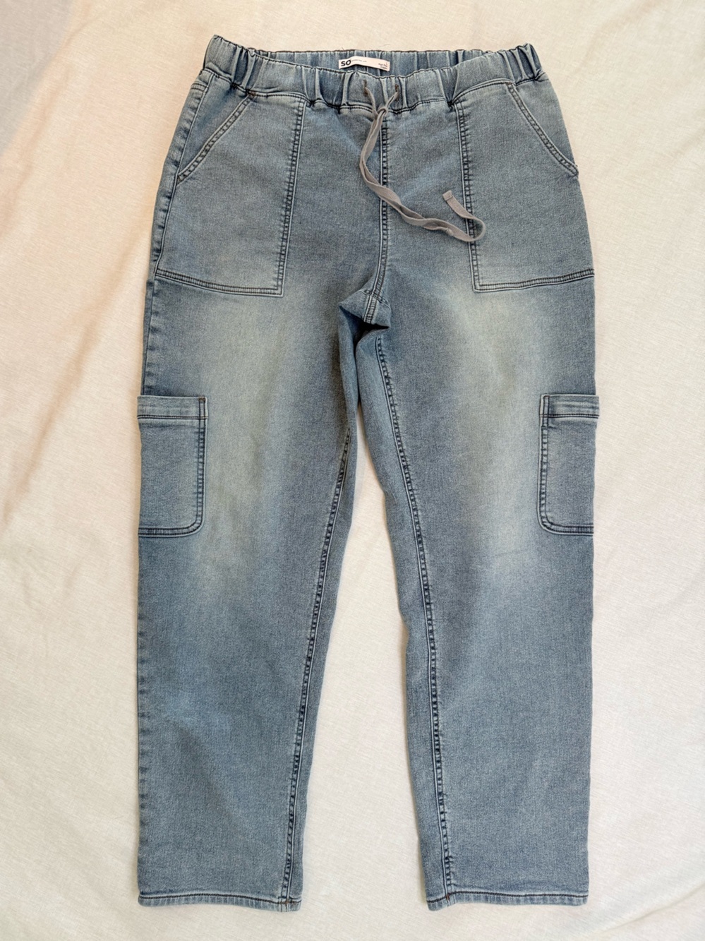 SO Goods for Life Light Blue High Rise Jogger Jeans Size L